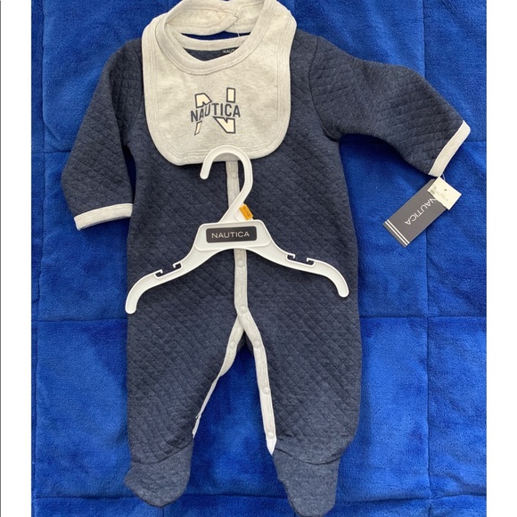 Nautica Sleeper & Bib Set - Picture 1 of 1